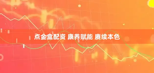 点金盒配资 康养赋能 赓续本色