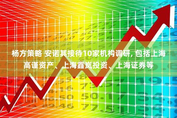 杨方策略 安诺其接待10家机构调研, 包括上海高谨资产、上海鑫岚投资、上海证券等